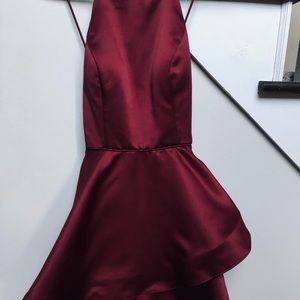 Burgundy Betsy adams formal dress